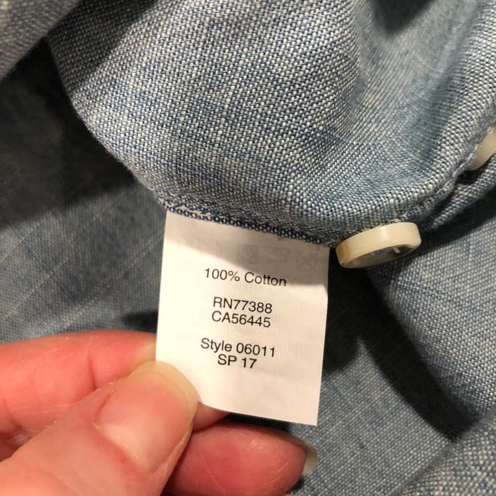 J.Crew Factory Chambray Button Down - Picture 7 of 9